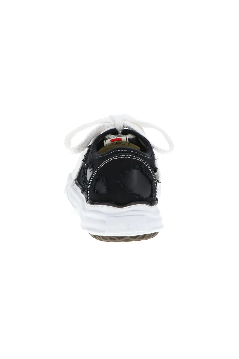 -BAKER- Original sole broken canvas Low-Top sneakers Black