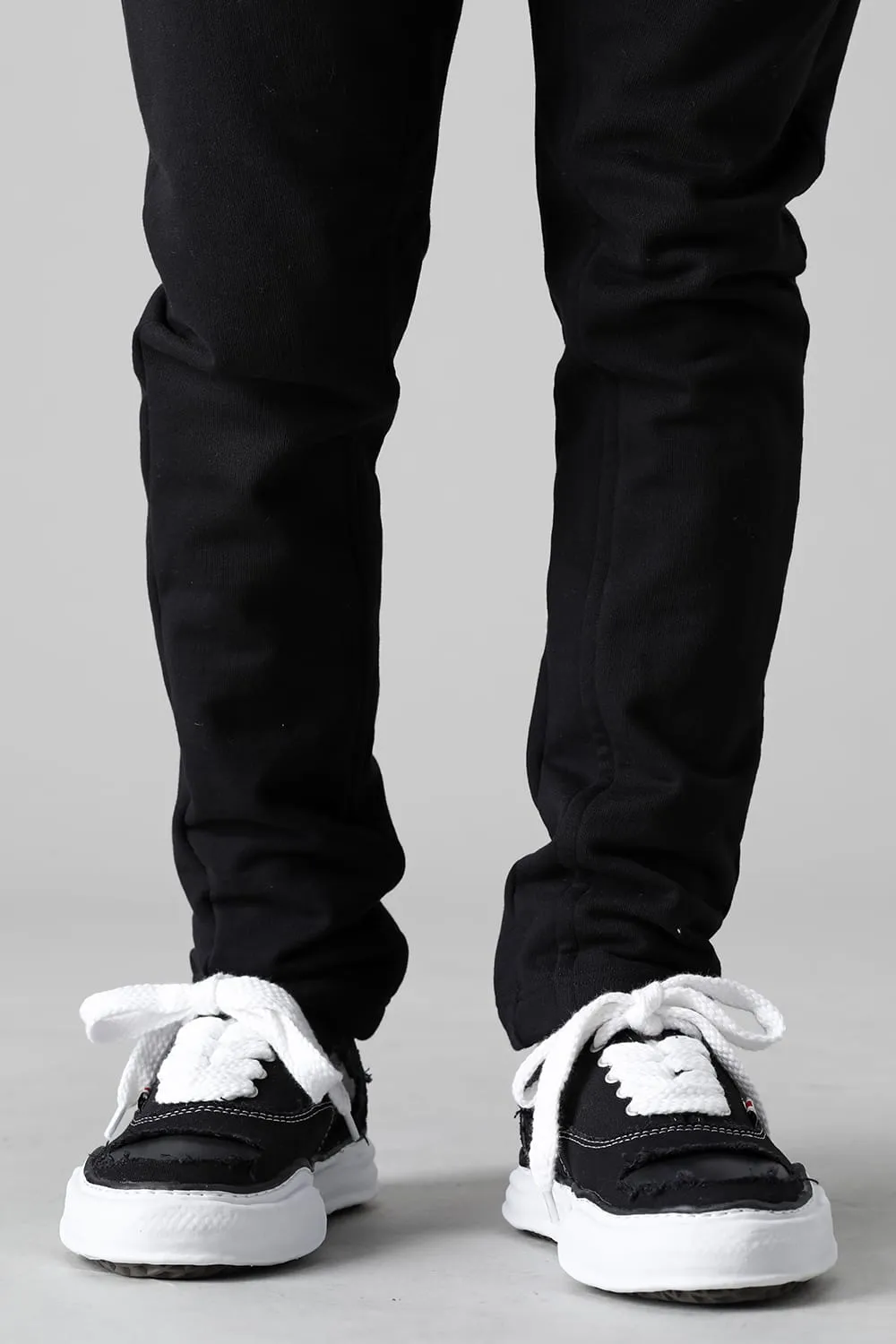 -BAKER- Original sole broken canvas Low-Top sneakers Black