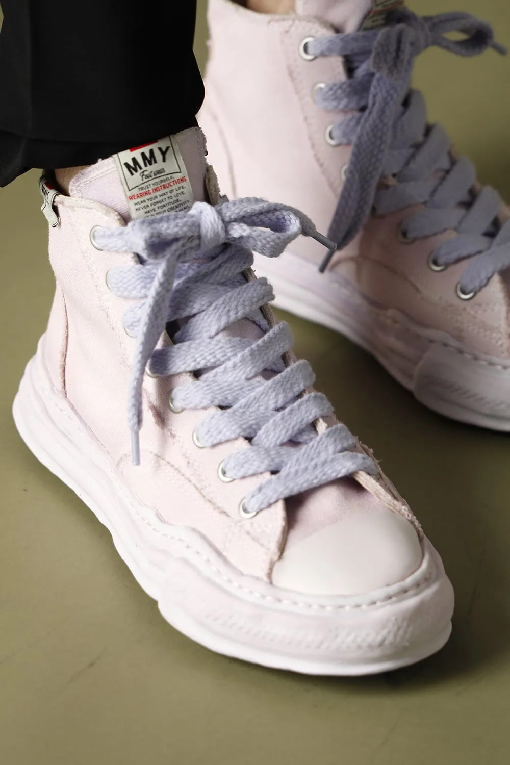 -PETERSON- Original sole over dyed Hi-top sneakers Purple
