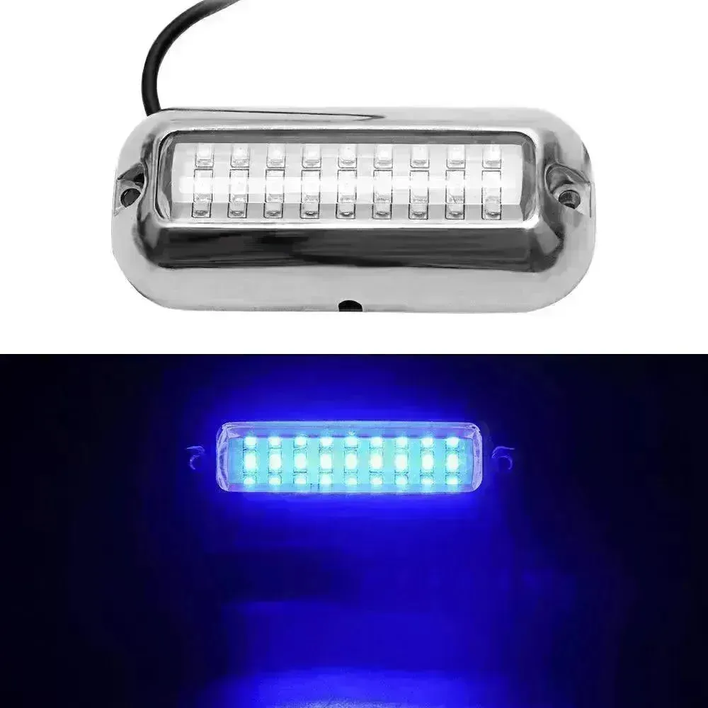 12V led 27 LED marine stainless steel lamp With extension Cable