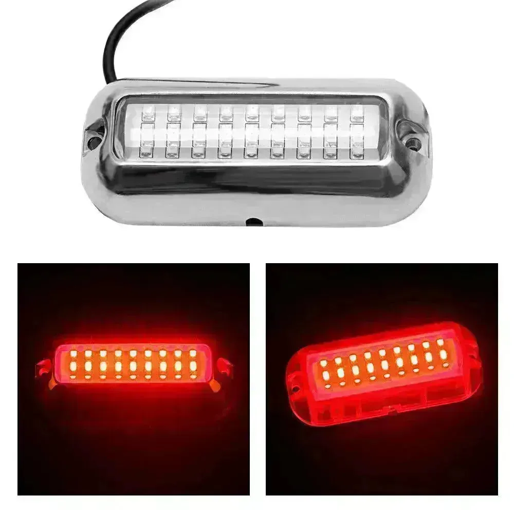 12V led 27 LED marine stainless steel lamp With extension Cable