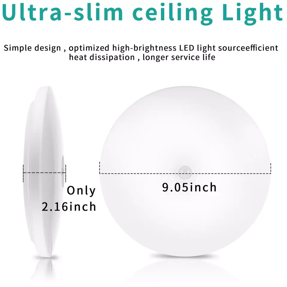 12W-36W Motion Sensor PIR LED Ceiling Lamp Corridor Bedroom Living Room Lights