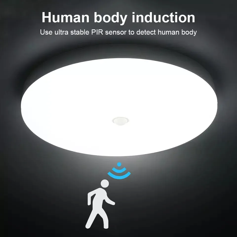 12W-36W Motion Sensor PIR LED Ceiling Lamp Corridor Bedroom Living Room Lights