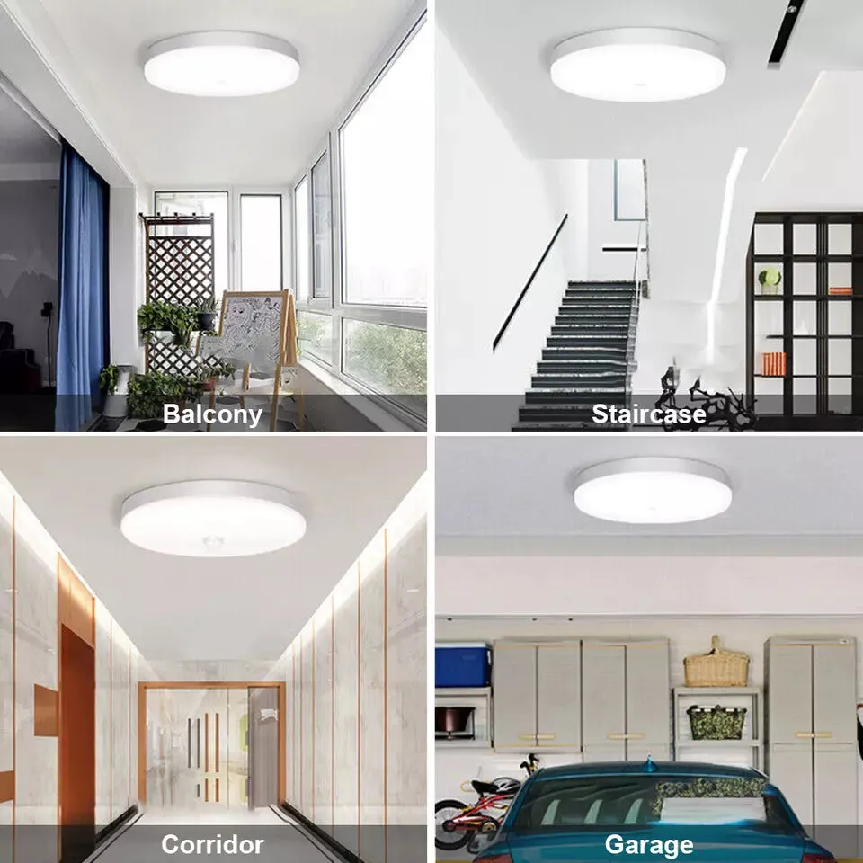 12W-36W Motion Sensor PIR LED Ceiling Lamp Corridor Bedroom Living Room Lights