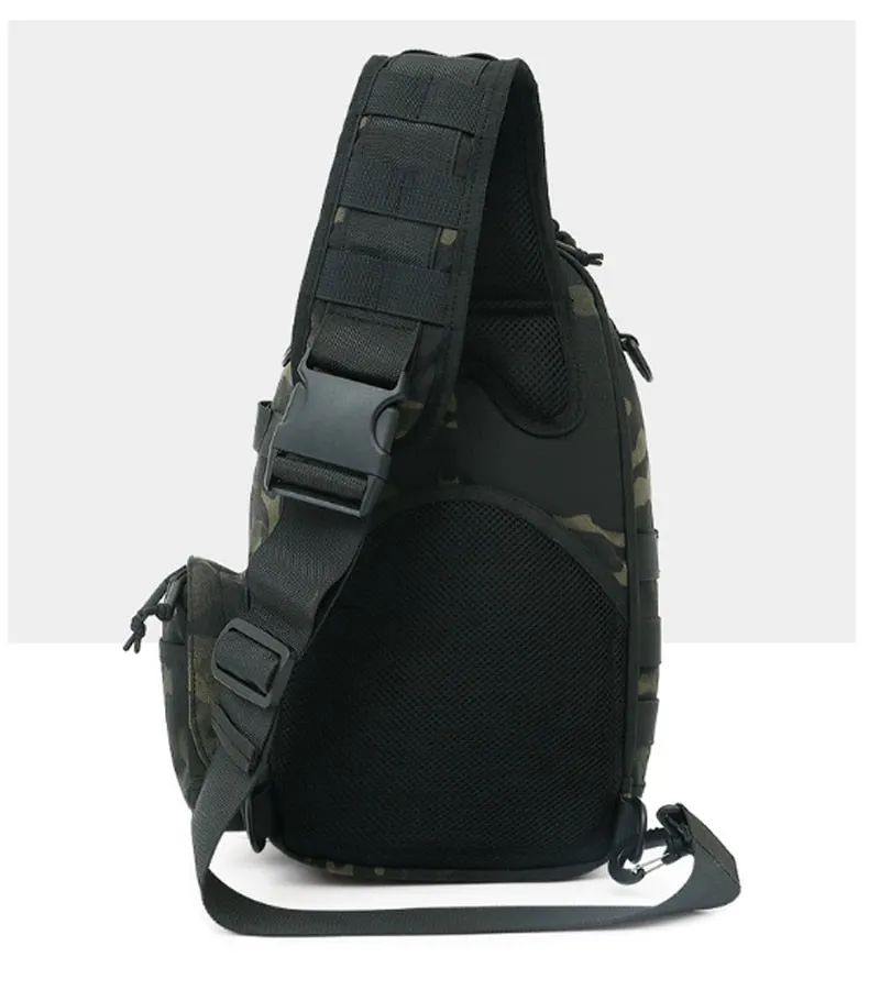 2022 New! Laser-Cut EDC Tactical Chest Bag Sling Hiking Backpack Shoulder Fishing Bags Travel Camping Molle Bag Hunting