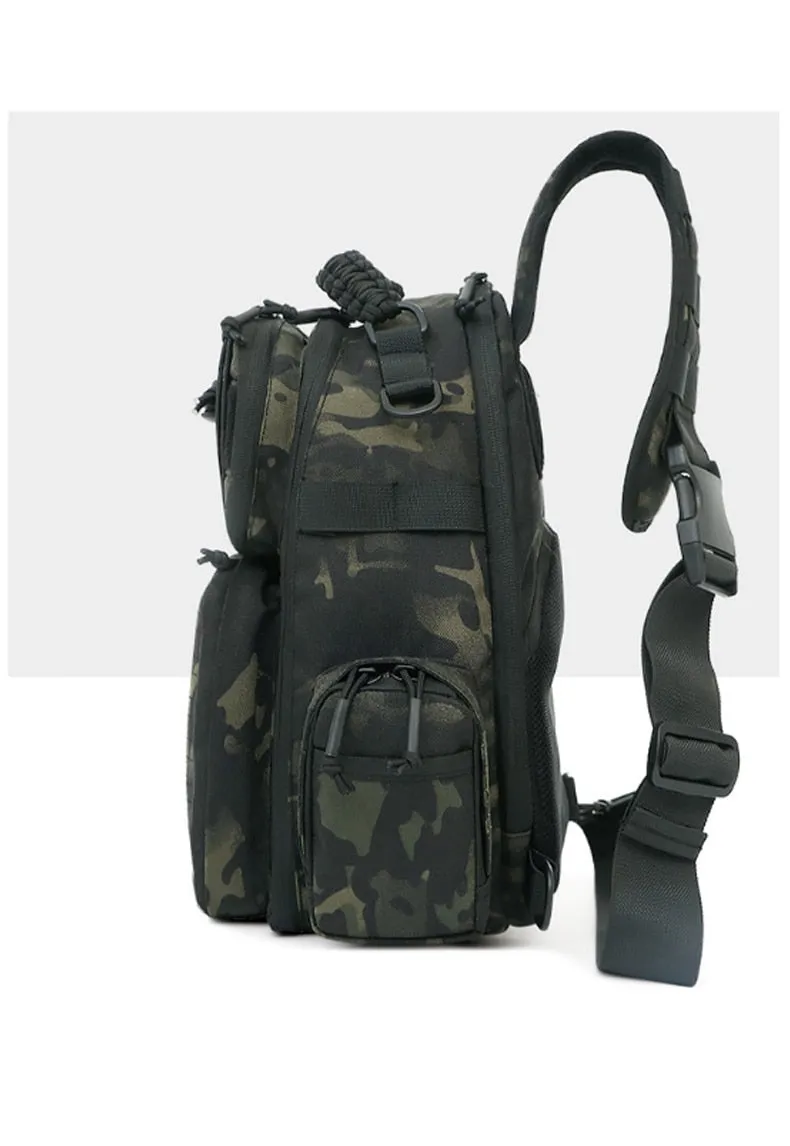 2022 New! Laser-Cut EDC Tactical Chest Bag Sling Hiking Backpack Shoulder Fishing Bags Travel Camping Molle Bag Hunting