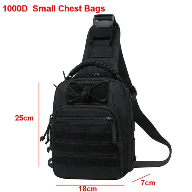 2022 New! Laser-Cut EDC Tactical Chest Bag Sling Hiking Backpack Shoulder Fishing Bags Travel Camping Molle Bag Hunting