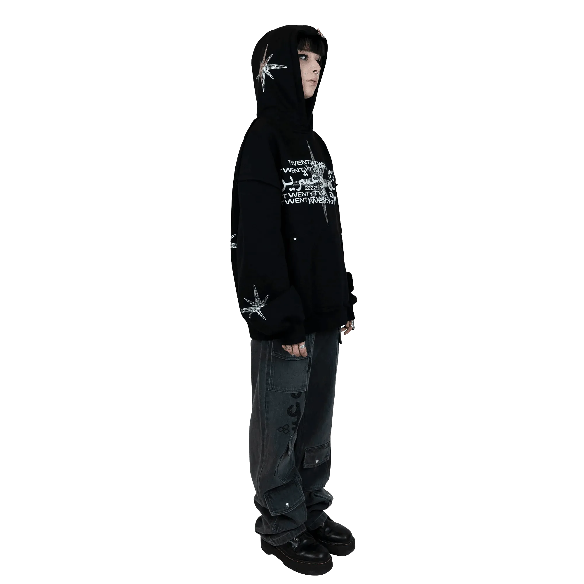 22DABE22 Grey Multi-Pocket Denim