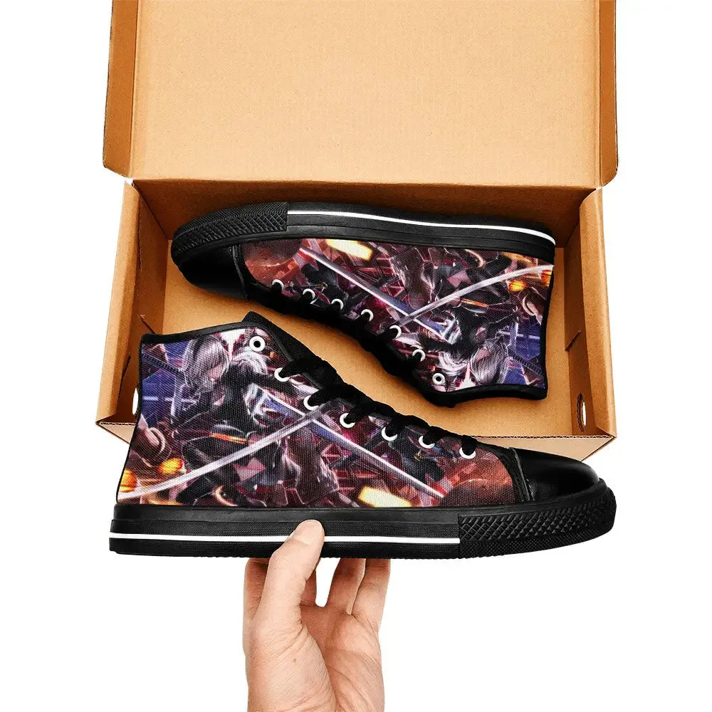 2B NieR Automata Shoes High Tops Sneakers for Kids and Adults