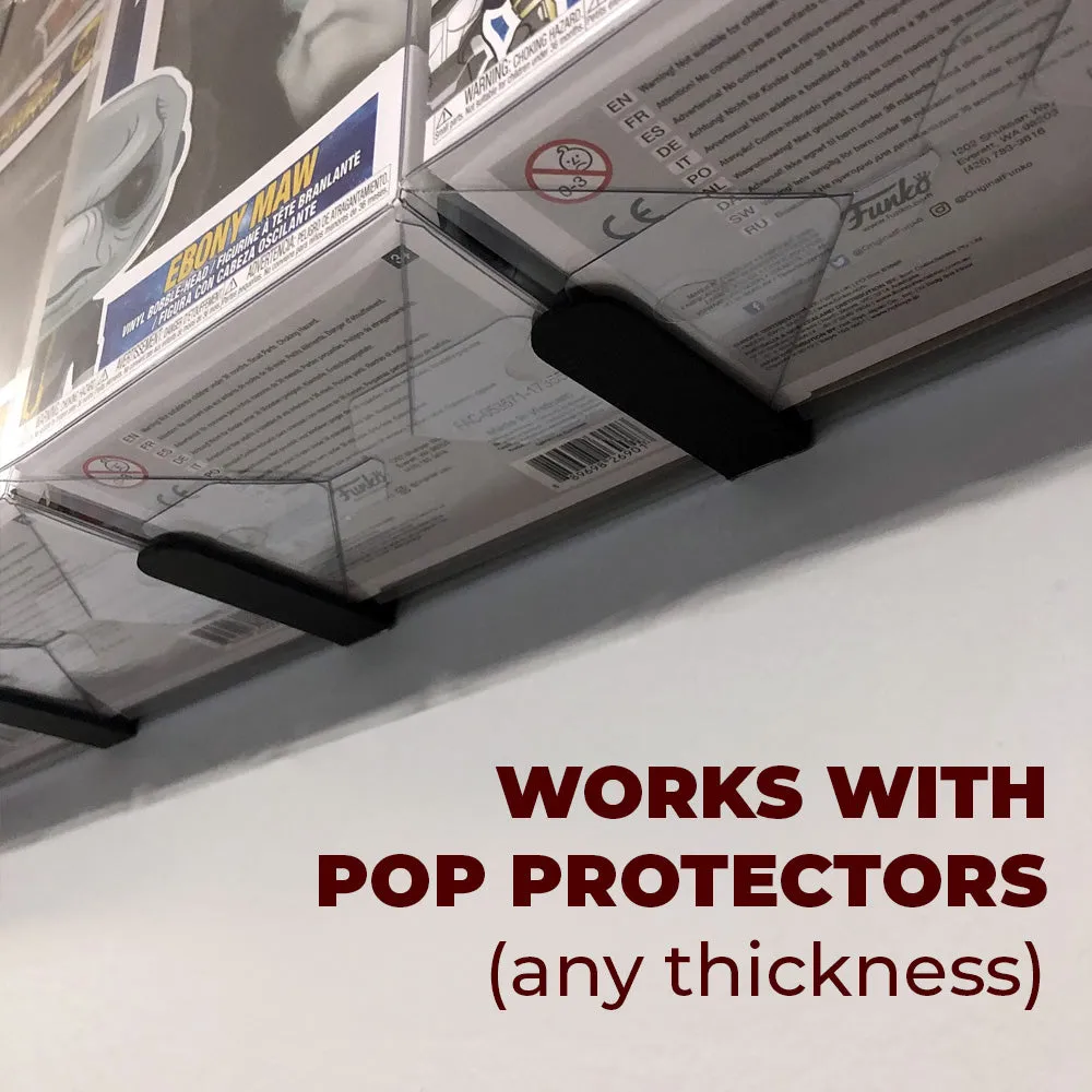3D Floating Pop Shelf for 6 inch Super Size Funko Pop Boxes (3in high x 4in deep)