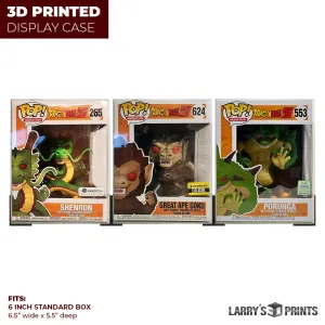 3D Floating Pop Shelf for 6 inch Super Size Funko Pop Boxes (3in high x 4in deep)