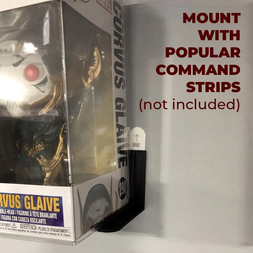 3D Floating Pop Shelf for 6 inch Super Size Funko Pop Boxes (3in high x 4in deep)
