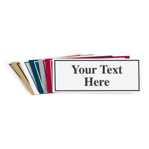 3" X 8" Plastic Engraved Sign