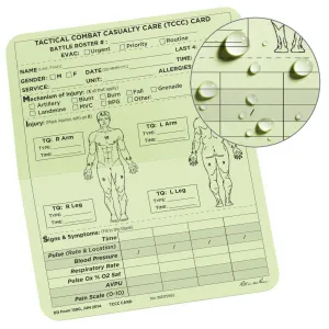 6 X 5 Tccc Combat Cards