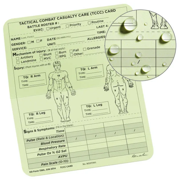 6 X 5 Tccc Combat Cards