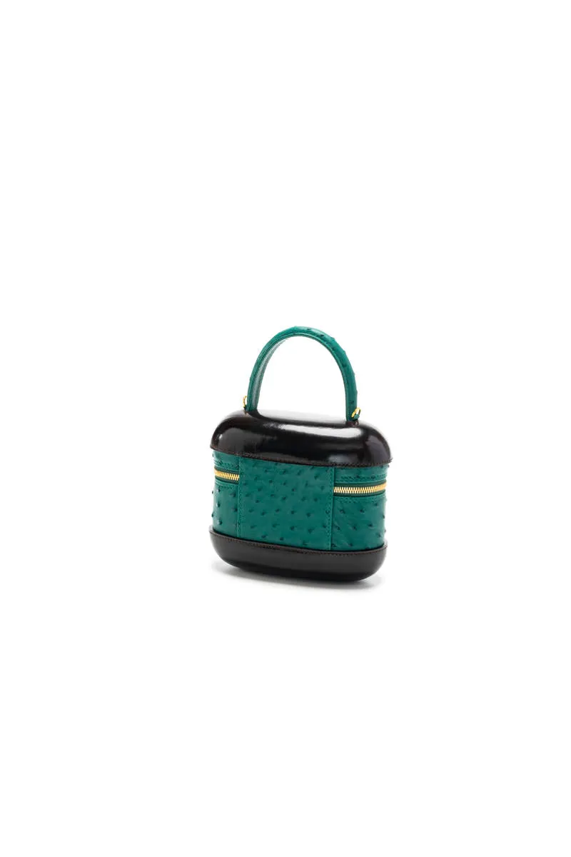 6741S - Ostrich Top Handle Bag
