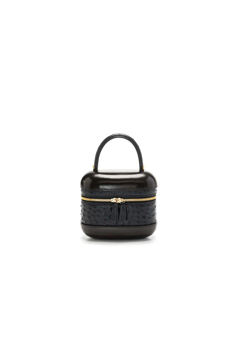 6741S - Ostrich Top Handle Bag