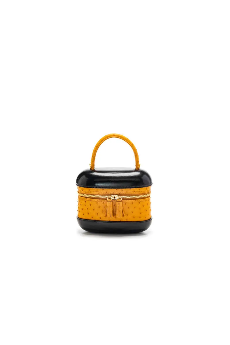 6741S - Ostrich Top Handle Bag