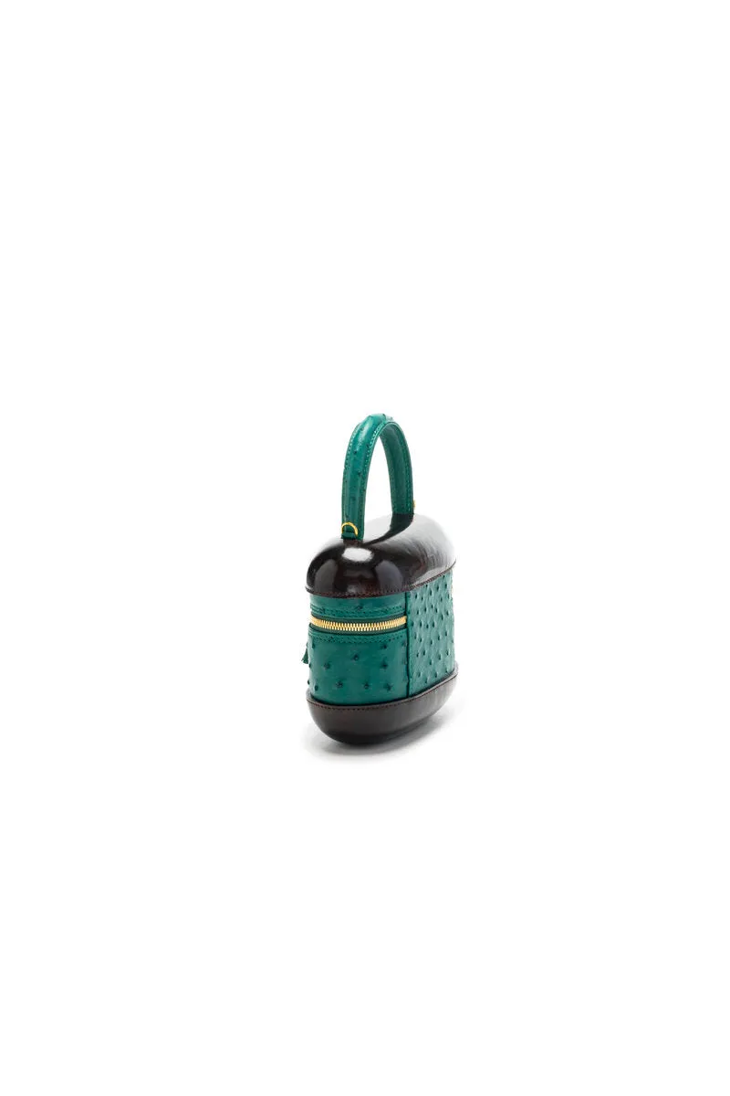 6741S - Ostrich Top Handle Bag