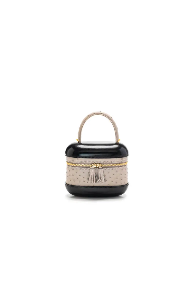 6741S - Ostrich Top Handle Bag