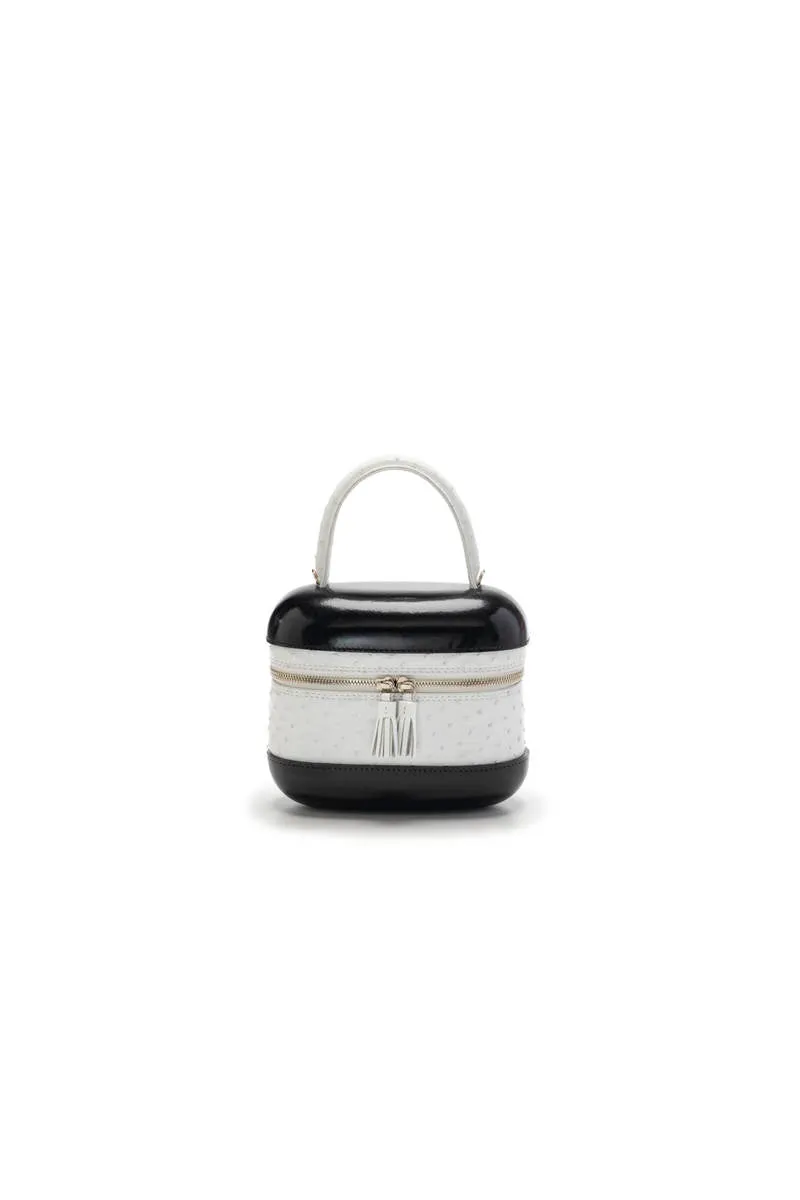 6741S - Ostrich Top Handle Bag