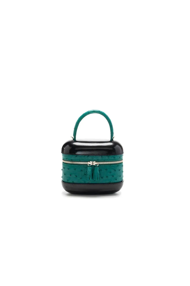 6741S - Ostrich Top Handle Bag