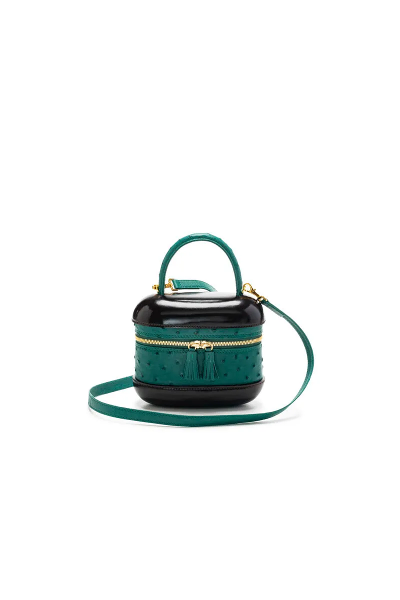 6741S - Ostrich Top Handle Bag
