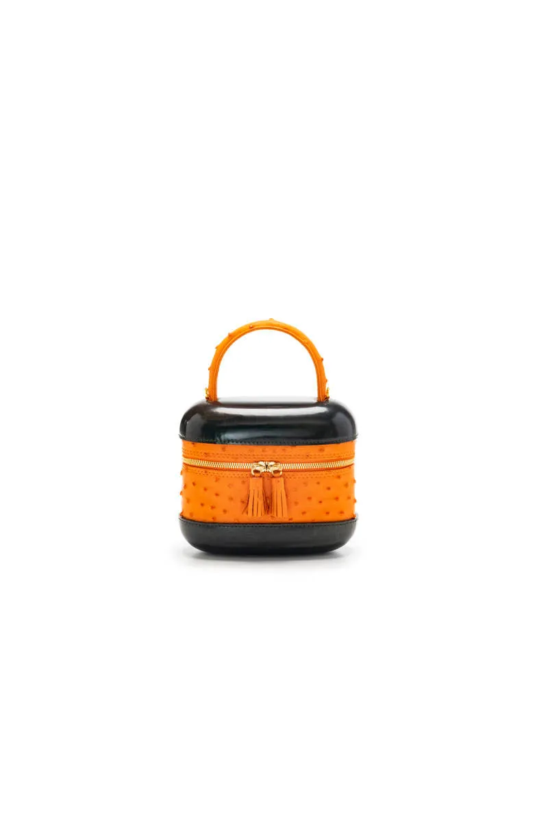 6741S - Ostrich Top Handle Bag