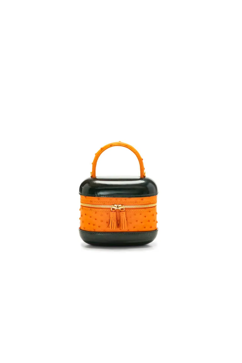 6741S - Ostrich Top Handle Bag