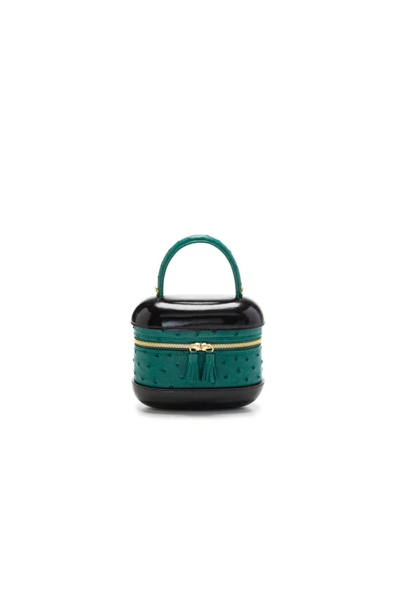 6741S - Ostrich Top Handle Bag