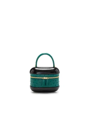6741S - Ostrich Top Handle Bag