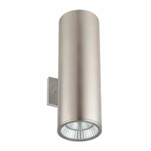 6" Multi-Kelvin Brushed Nickel LED Wall Mount Cylinder Up/ Down Light- 40 Watts