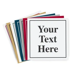 6" X 6" Plastic Engraved Sign