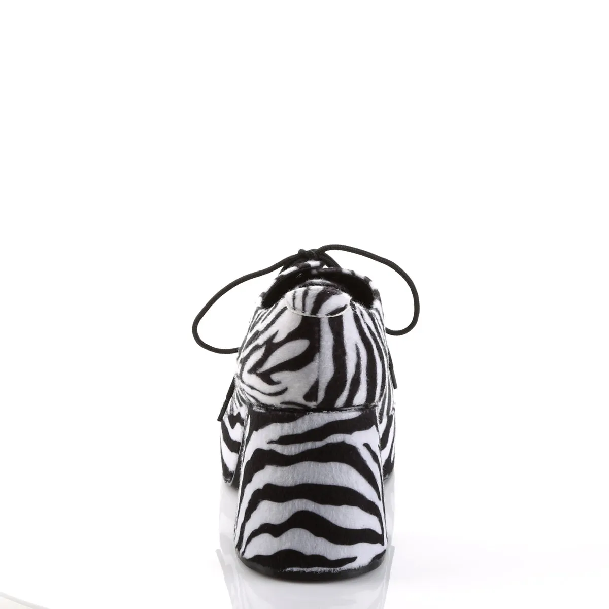 70s Disco Shoes Zebra Pattern