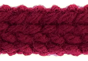 7/8" Garnet Wine Textured Braided Trim (Made in Japan)