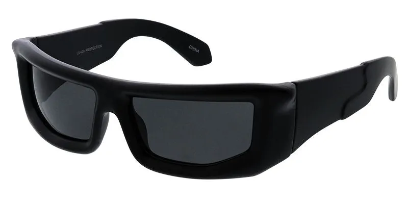 80622 Unisex Plastic Medium Futuristic Wrap Frame
