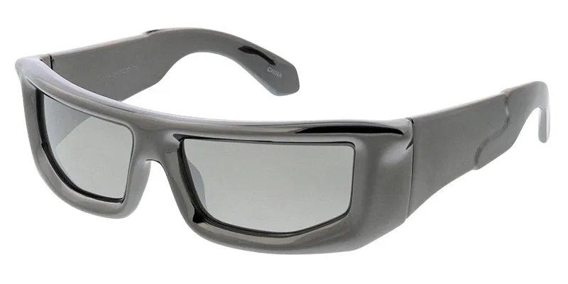 80622 Unisex Plastic Medium Futuristic Wrap Frame