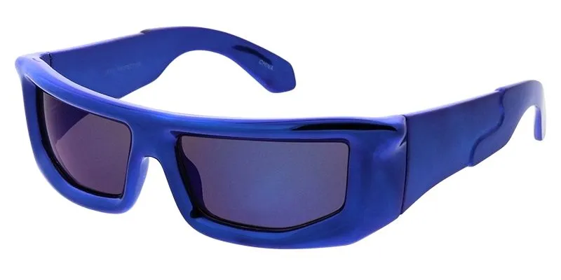 80622 Unisex Plastic Medium Futuristic Wrap Frame