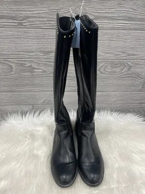 Slip Resistant All Day Wear Boots Knee Flats By Clothes Mentor In Black, Size: 10