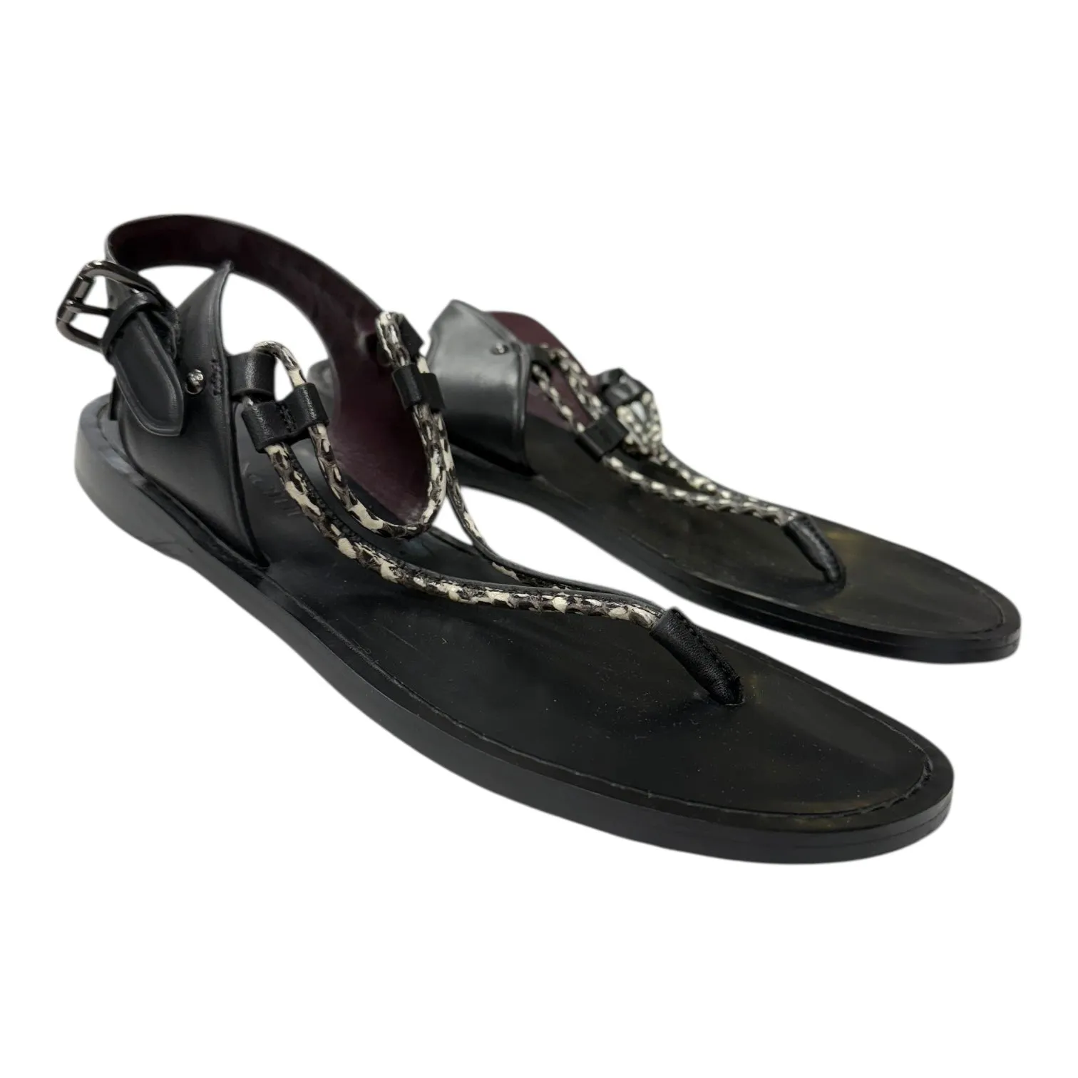 Shock Guard Slip Resistant Sandals Designer By Coach In Black, Size:7