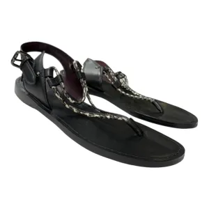 Shock Guard Slip Resistant Sandals Designer By Coach In Black, Size:7