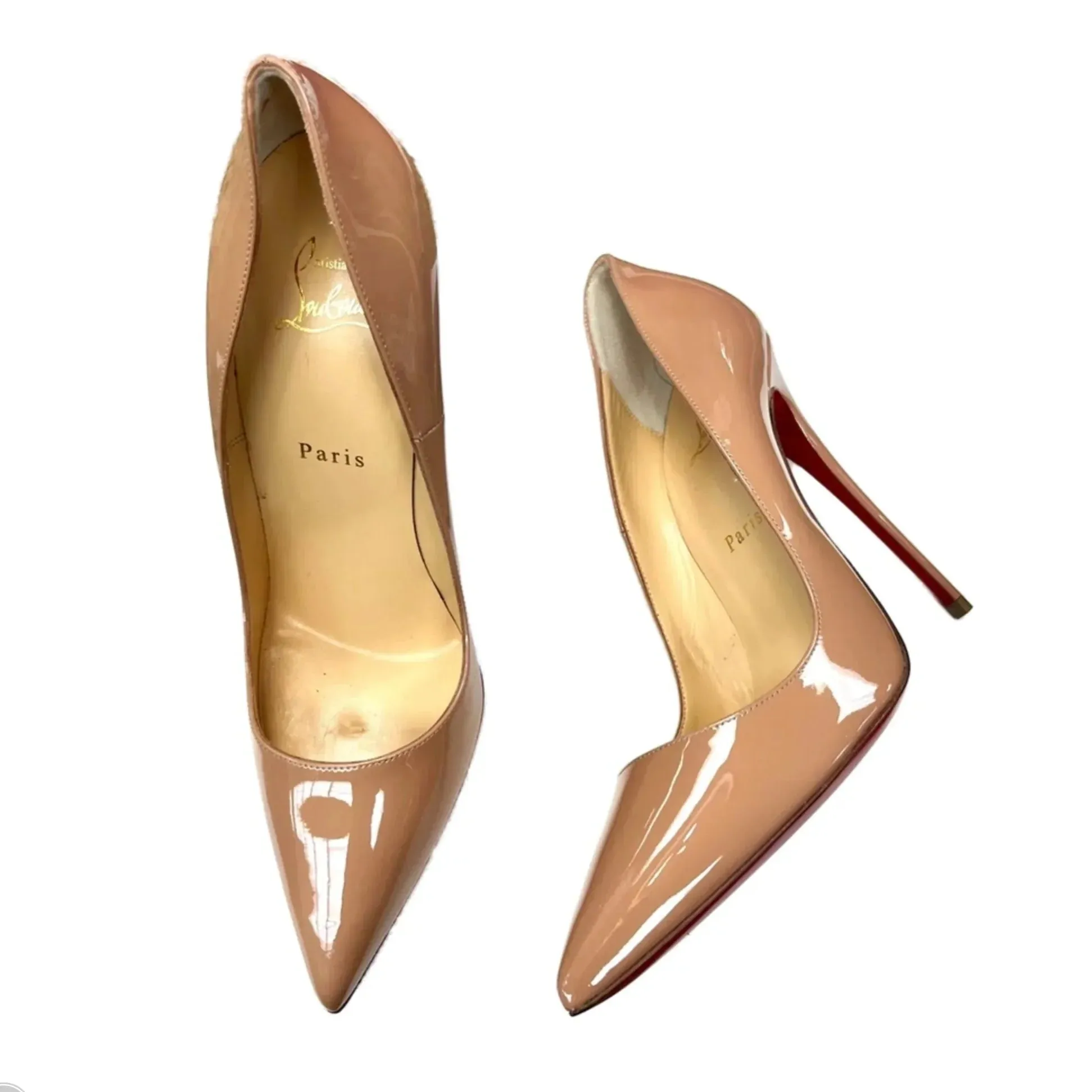 Shoes Luxury Designer By Christian Louboutin In Tan, Size: 8.5 Muscle Aid Nature Walk