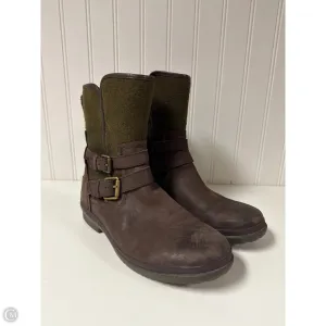 Boots Designer By Ugg In Brown & Green, Size: 7 Street Ball