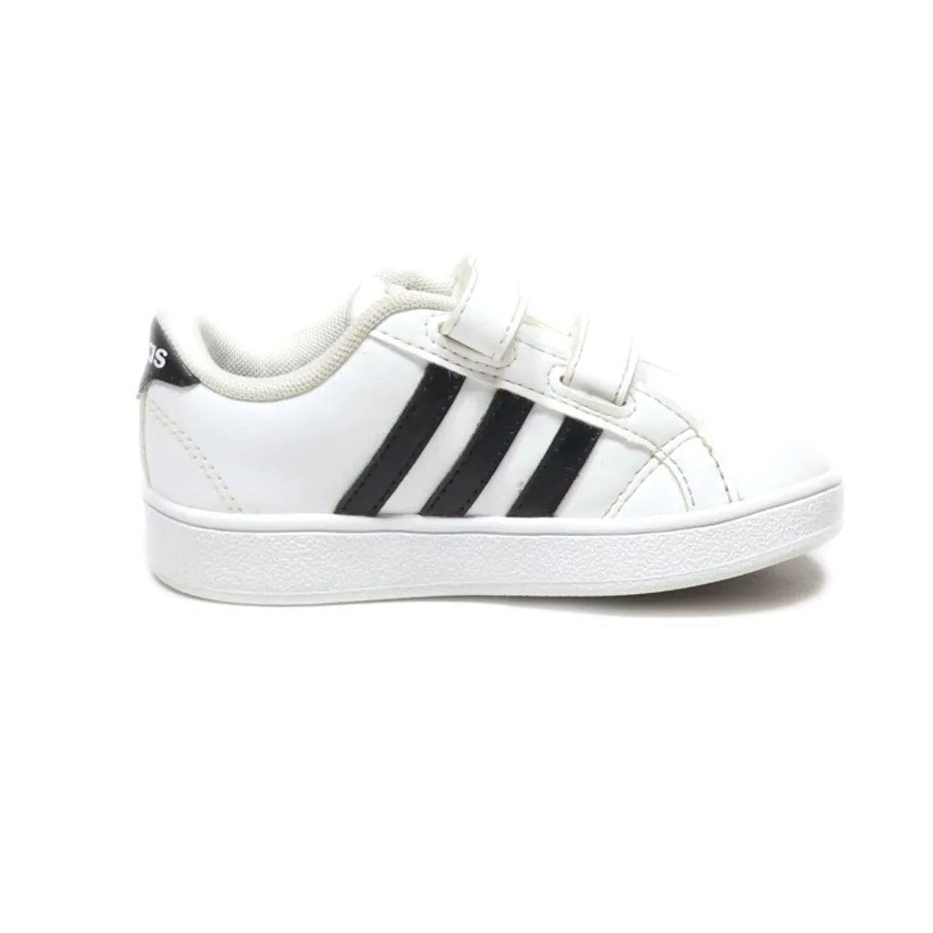 Adidas Grand Court Crawlers Leather White Colour For Kids