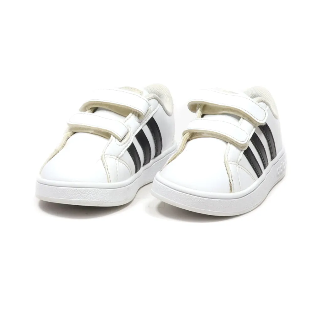 Adidas Grand Court Crawlers Leather White Colour For Kids