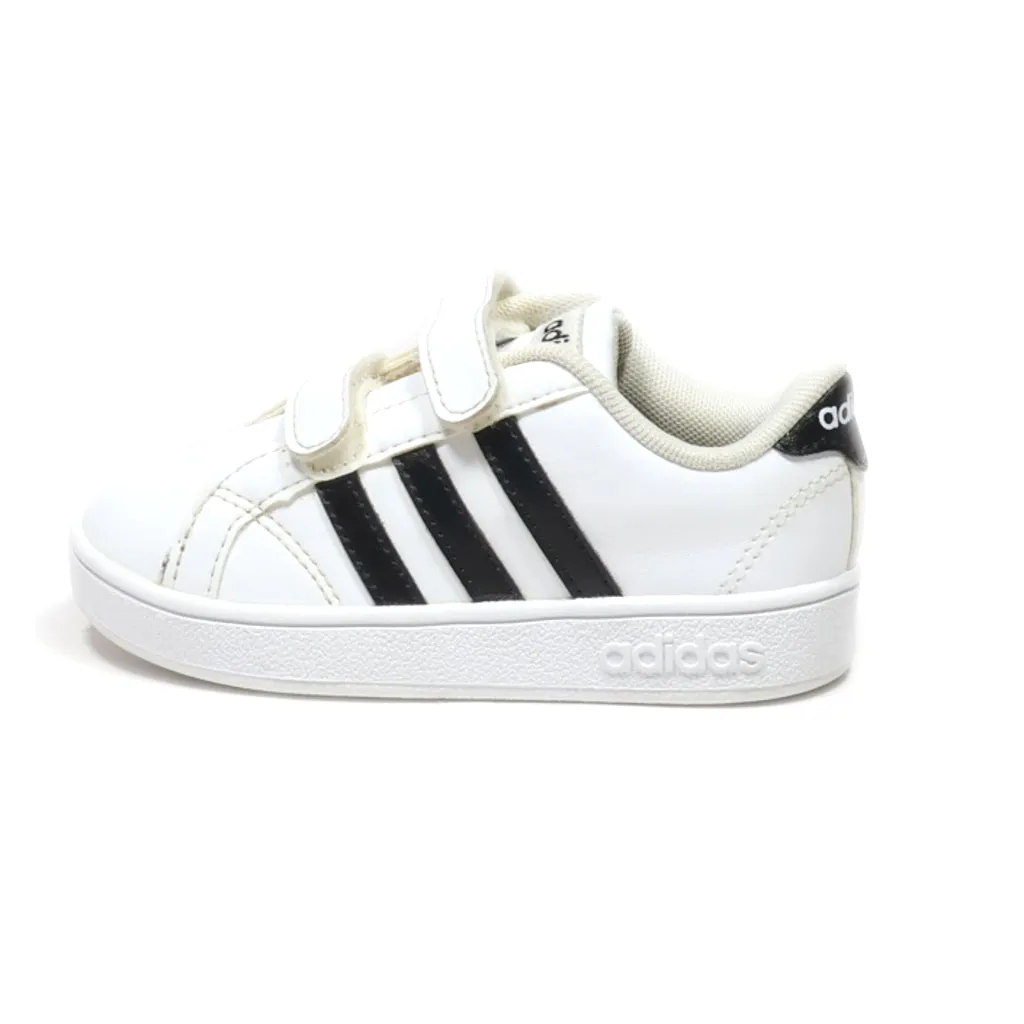 Adidas Grand Court Crawlers Leather White Colour For Kids