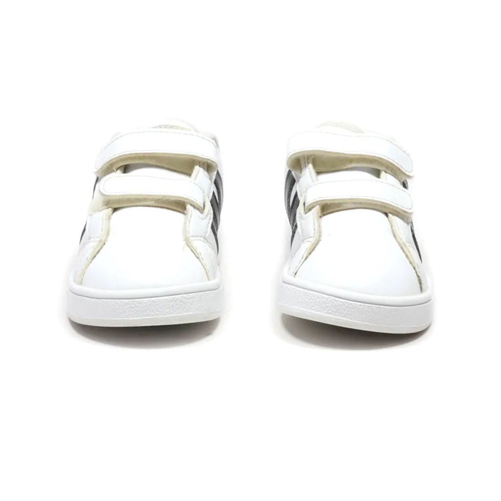 Adidas Grand Court Crawlers Leather White Colour For Kids