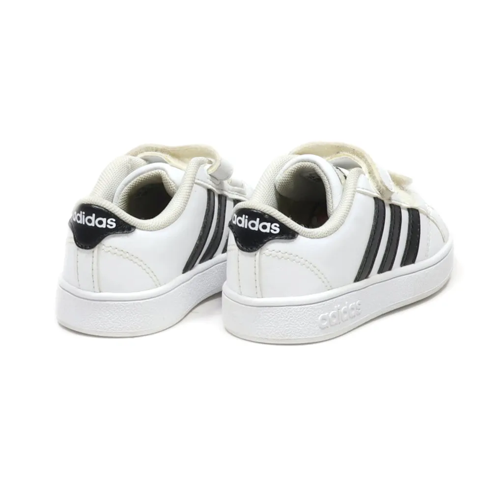 Adidas Grand Court Crawlers Leather White Colour For Kids