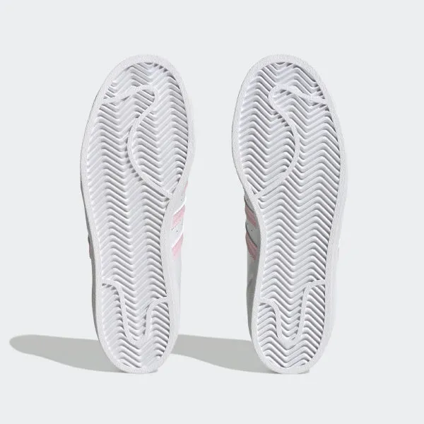 ADIDAS SUPERSTAR SHOES KIDS- WHITE AND PINK