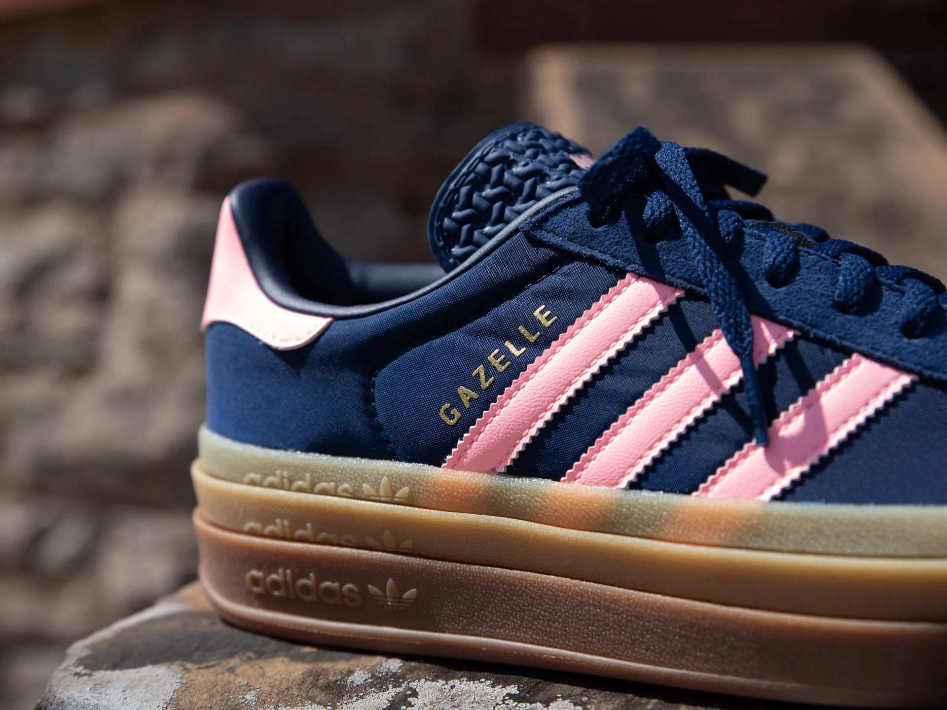 Adidas Women's Gazelle Bold 'Dark Blue/Pink Spark'